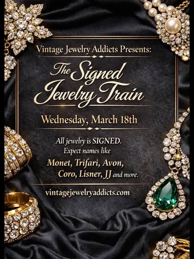 Signed Jewelry Raid Train 