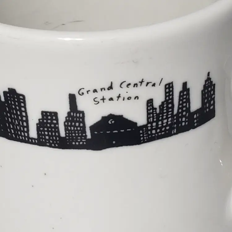 Fishs Eddy New York City NYC Skyline 8 oz Diner Mug Empire State Bldg Brooklyn