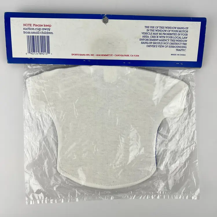 Vintage 1989 Montreal Expos Sports Hang Ups Mini Jersey for Car Window