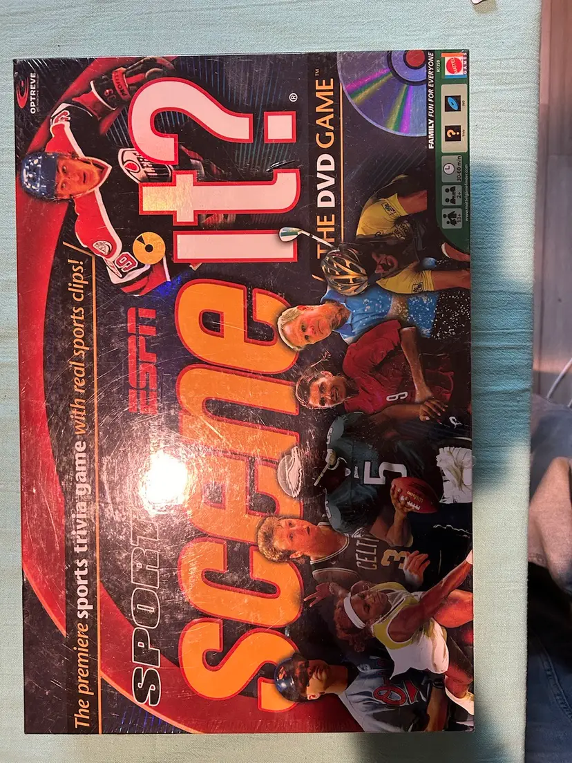 Scene It? Sports/ESPN Edition - The DVD Trivia Board Game - Mattel. New in box