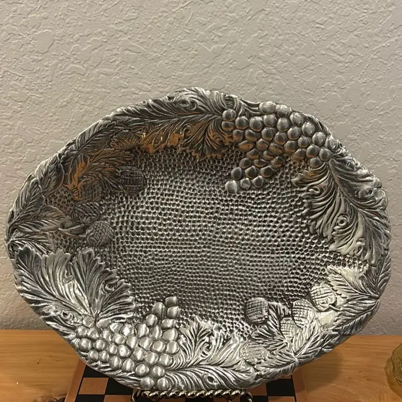 Aluminum Arthur Court Platter 16.5"