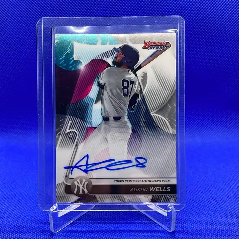2020 Bowman’s Best Of 2020 Austin Wells Auto New York Yankees