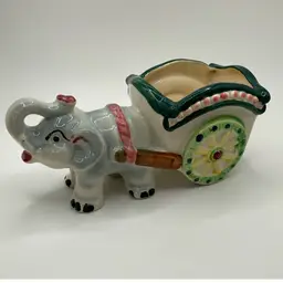 Elephant Pulling Cart Planter - Japan (read)