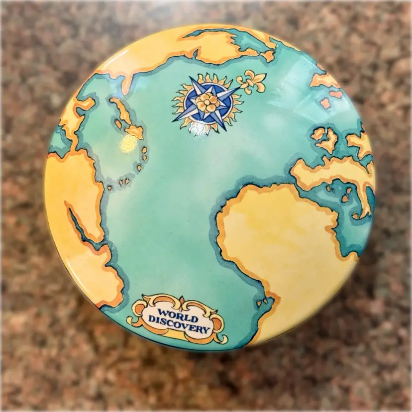 Vintage Tiffany & Co Tauck World Discovery Porcelain Trinket Box Made in France (2000)