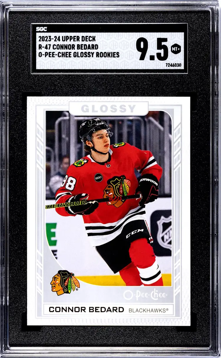 2023-24 Upper Deck O-Pee-Chee Glossy Connor Bedard RC SGC 9.5 SP
