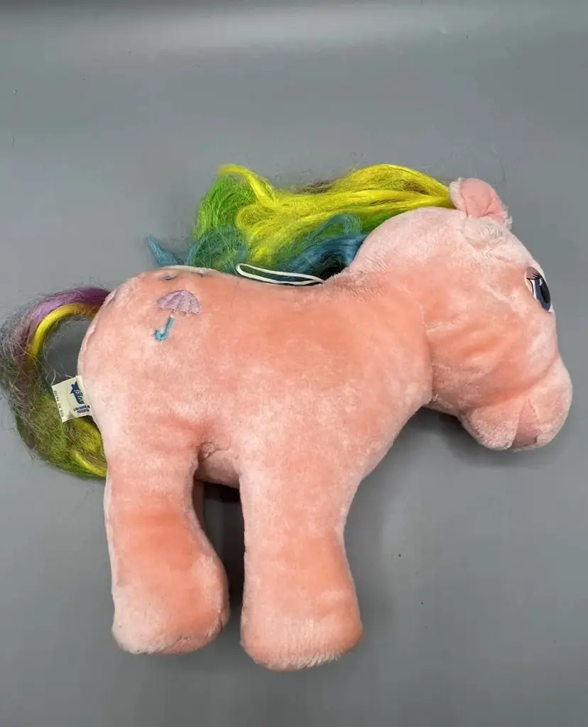 Vintage My Little Pony G1 1984 Hasbro Softies MLP Parasol Plush Animal