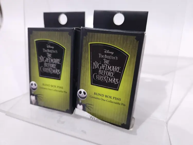 Set of 2 Brand new Loungefly Disney Nightmare Before Christmas Blind Box Pins