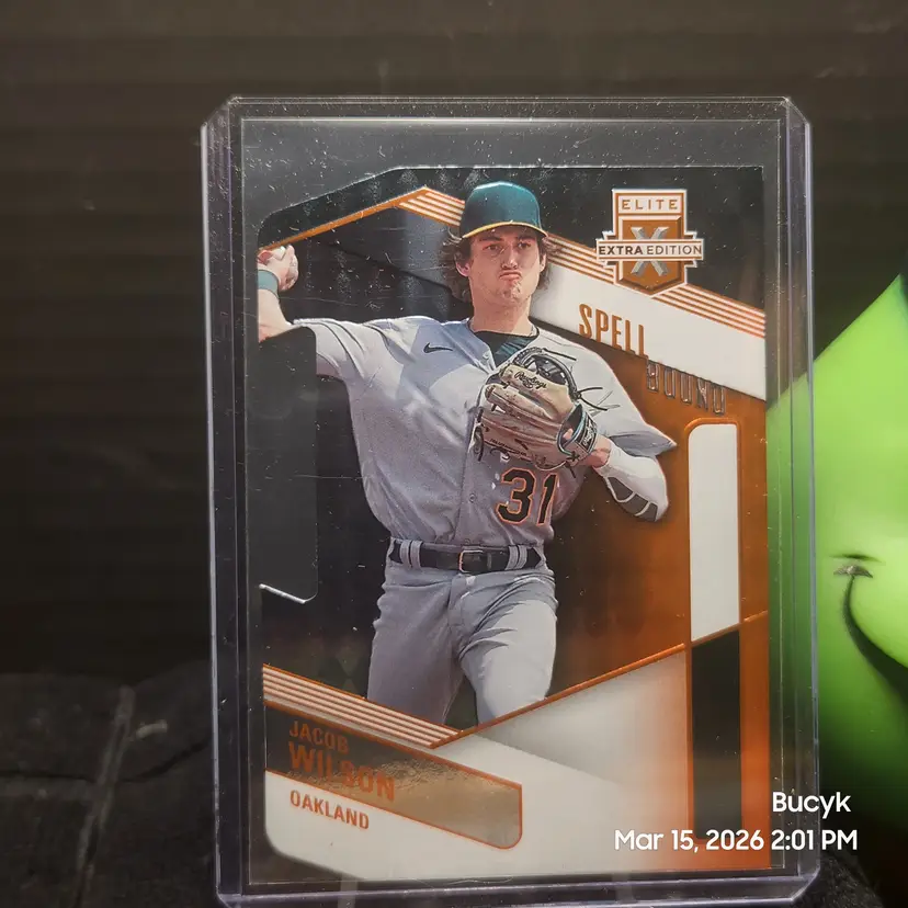 2023 Panini EEE Spell Bound Orange  - Jacob Wilson Oakland Athletics 5/99