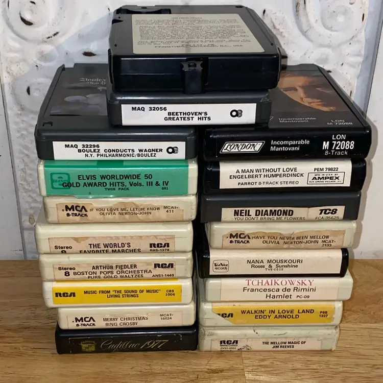 Lot Of 17- 8 Track Tape Cartridges