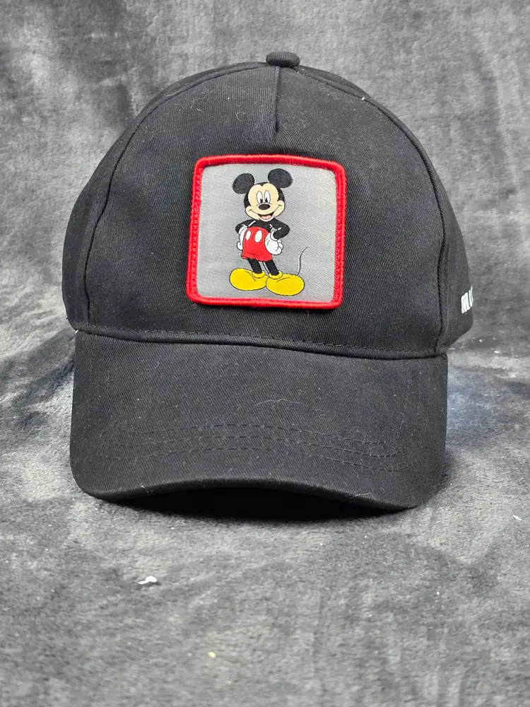 Disney Mickey Mouse Classic Pose Embroidered Black Baseball Cap New with Tags Adjustable Strap