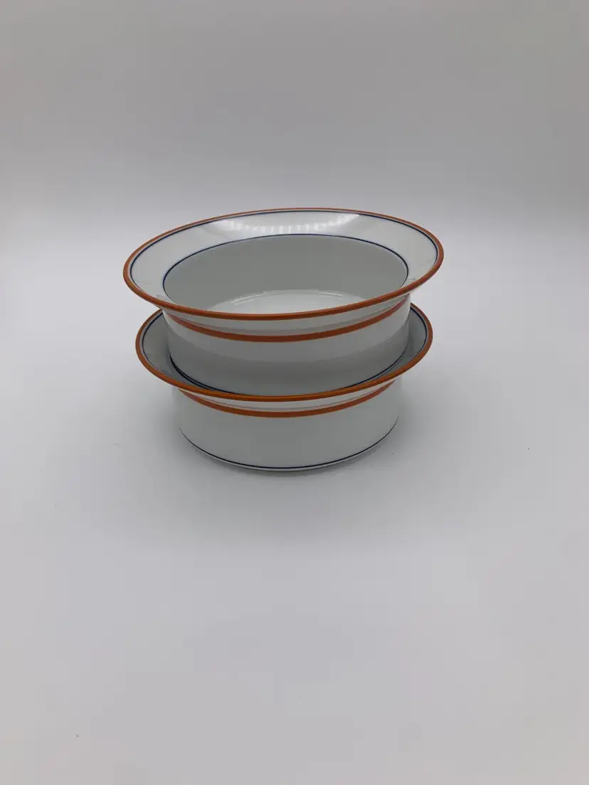 DANSK Limited Edition N/R Cafe Normandy Set Of 2 Coupe Dinnerware Bowls