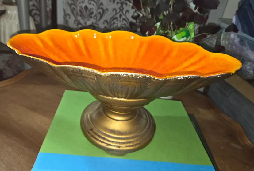 Vintage Maurice of California pedestal dish.