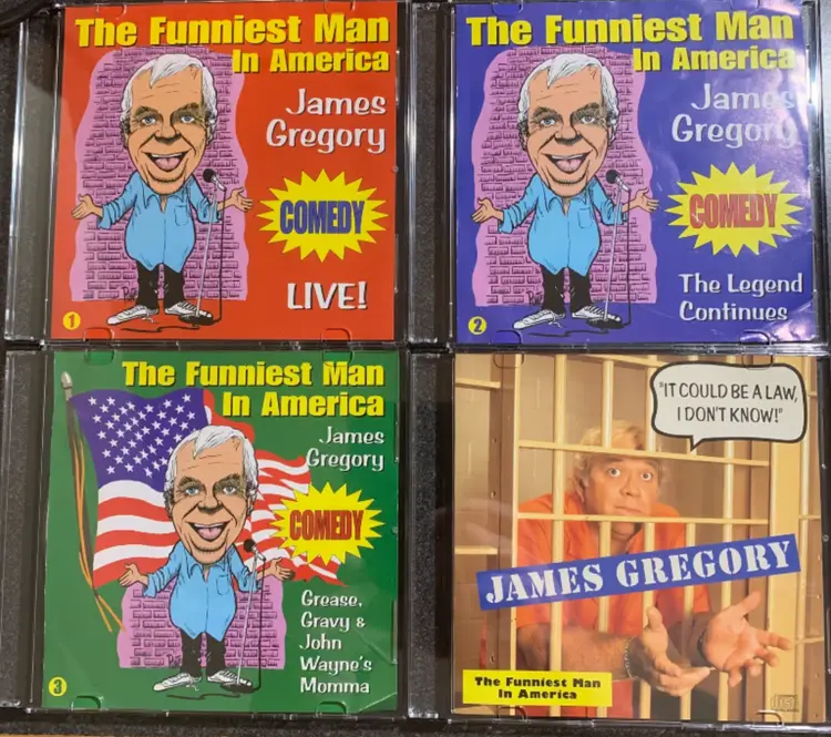 The Funniest Man In America: James Gregory 4 CD LOT (1991 & 2002)