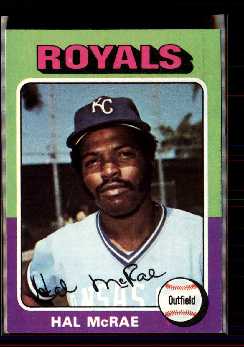 Hal Mcrae 1975 Topps #268 - Kansas City Royals - (pk4-183)