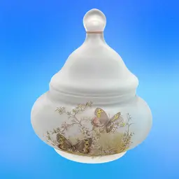 Viking Satin Frosted Jar With Lid