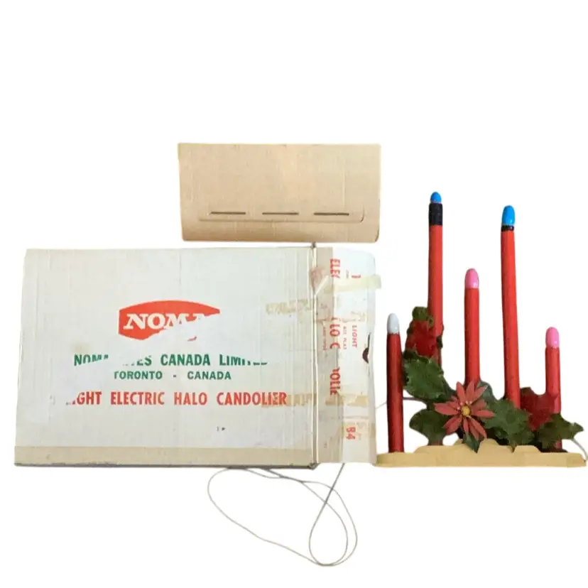 Vintage Noma Lights Canada Five (5) Light Electric Halo Candolier - Working Condition