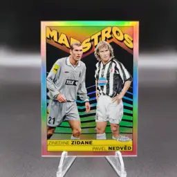 Pavel Nedved/Zinedine Zidane 2022-23 Topps Chrome Maestros Juventus #1