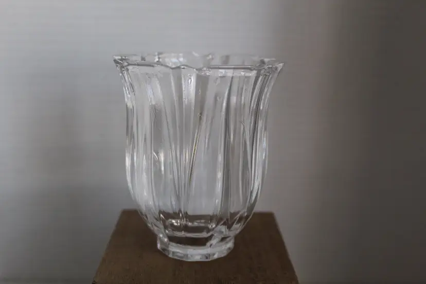 Shannon Crystal Designs of Ireland 24% Lead Crystal Votive Holder 4" Tall