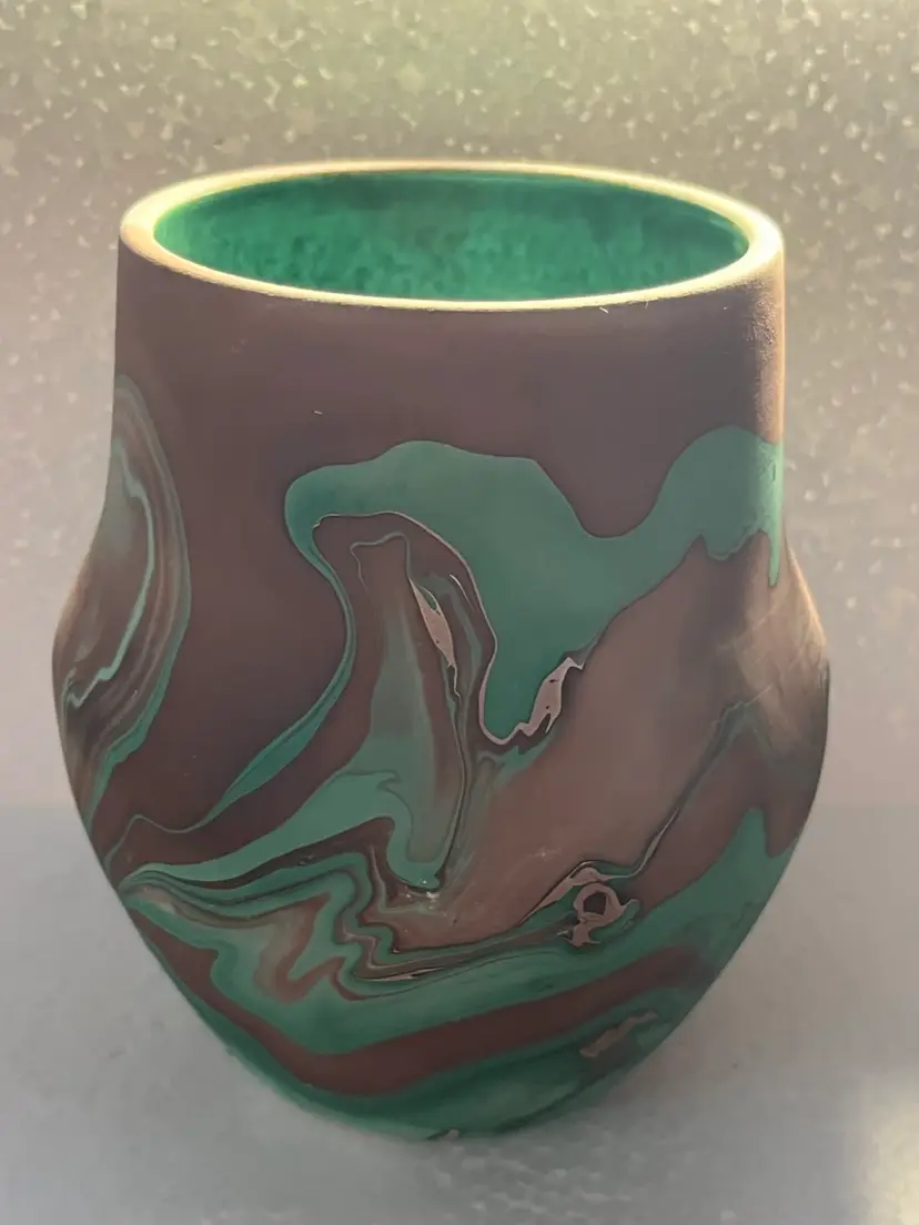 Beautiful Royal Gorge Colorado Pottery Vase 5” Tall