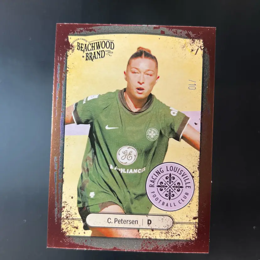 Courtney Petersen 2025 Parkside Beachwood Brand Copper Foil /10 Soccer Card