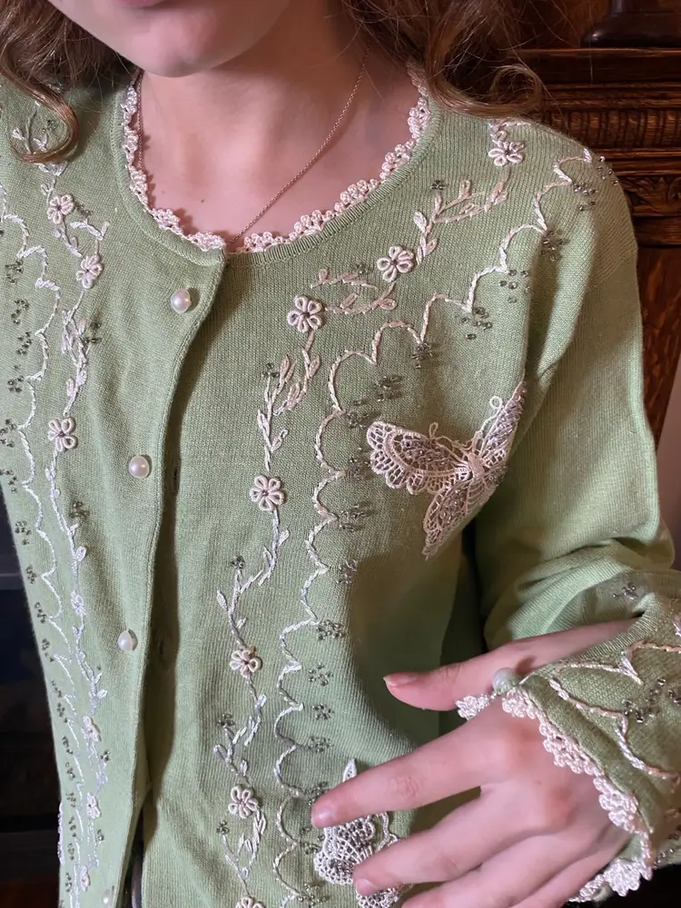 Vintage 90’s Storybook Knits Butterfly Sweater