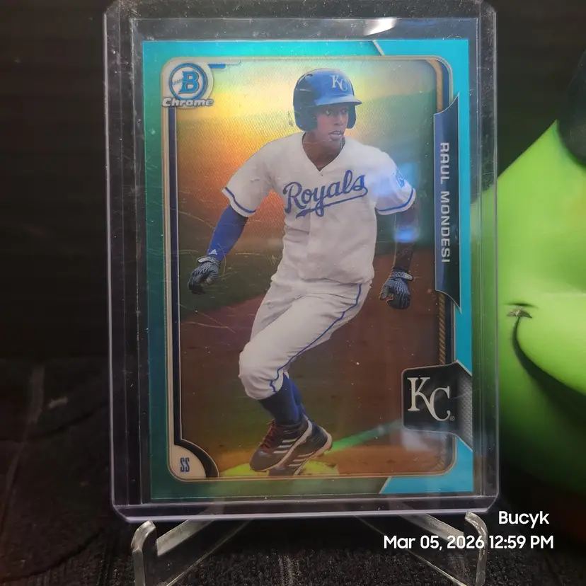 2015 Bowman Draft Chrome Sky Blue - Raul Mondesi Kansas City Royals
