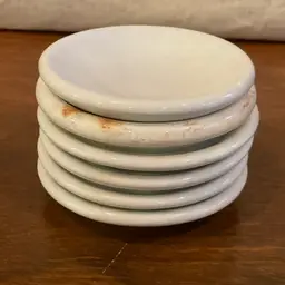 14 Vtg Chunky Butter Pats Ironstone Restaurant Ware Greenwood Shenango