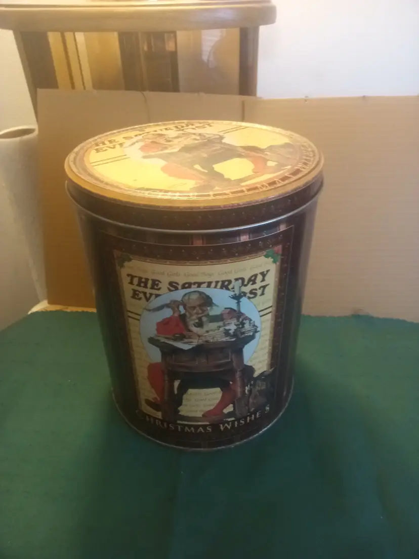 Norman Rockwell Christmas Tin