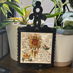 Vintage Trivet “Thank You God For Everything”