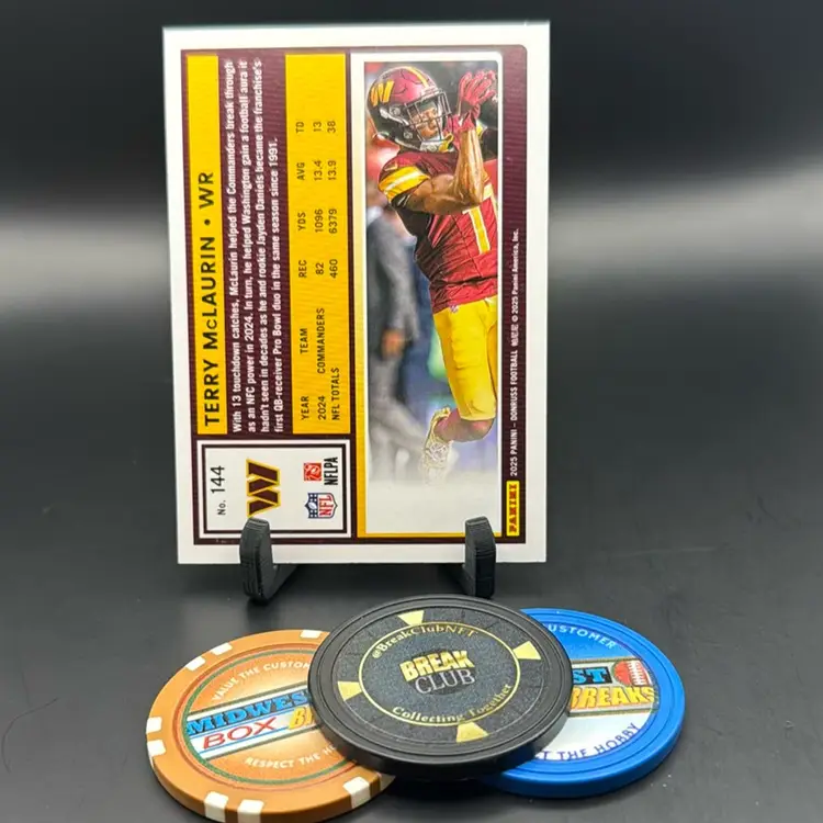 Terry McLaurin 072/199 Silver Press Proof 2025 Donruss Washington Commanders