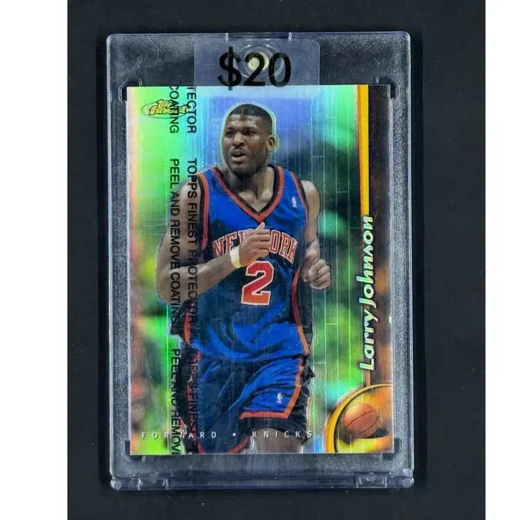 1998-99 Topps Finest Refractors #9 Larry Johnson
