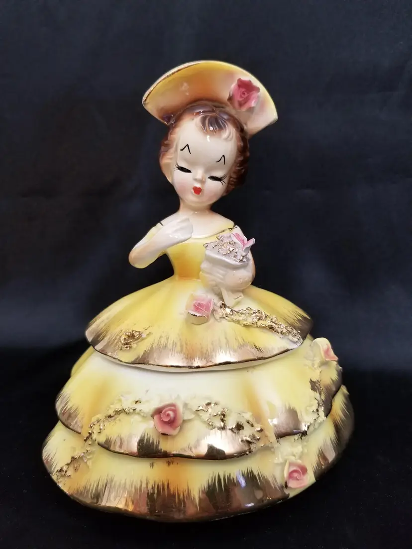 #60 Vintage Crown Wales Spring Dance Dresser Doll