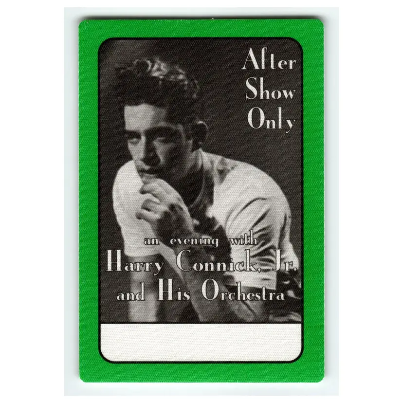 Harry Connick Jr Vintage Backstage Pass Original 1992 Concert Music Tour Fabric