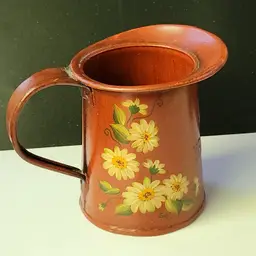 VIntage painted Tin creamer