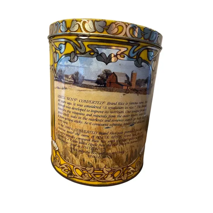 Uncle Ben's Rice 40th Anniversary 1943-1983 Tin Can