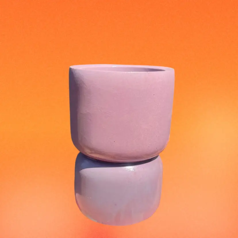 4” Lilac Concrete Double Bubble Planter (2” planter portion)
