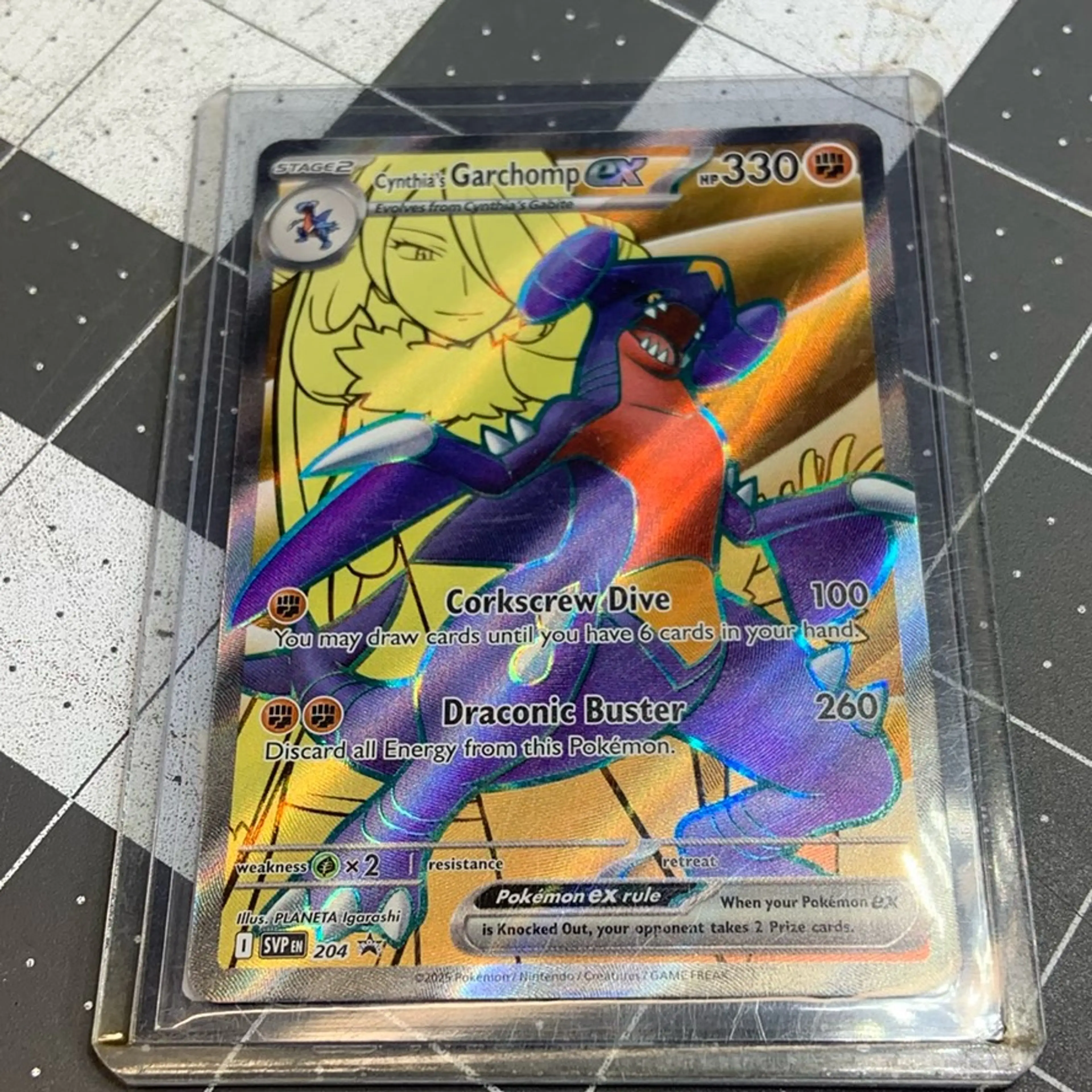 pokemon cynthia garchomp card Cynthia's Garchomp ex 241/182