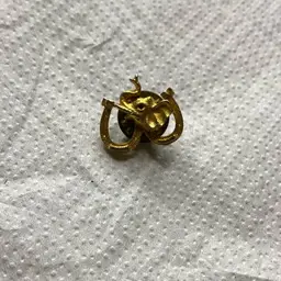 Vintage 1960s Gulf Oil Political Pin, Promotional Elephant Head and Horseshoes