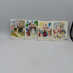 Vintage Pennsylvania Dutch Notes With Recipes Cards