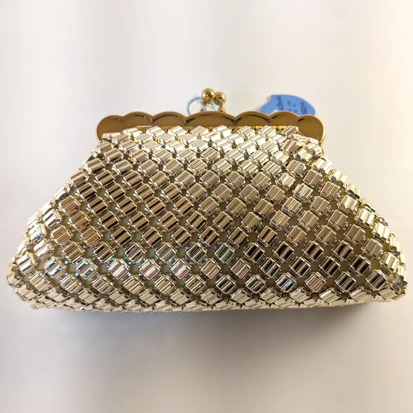 Vintage Whiting & Davis Gold Mesh-Mates Coin Purse NIB