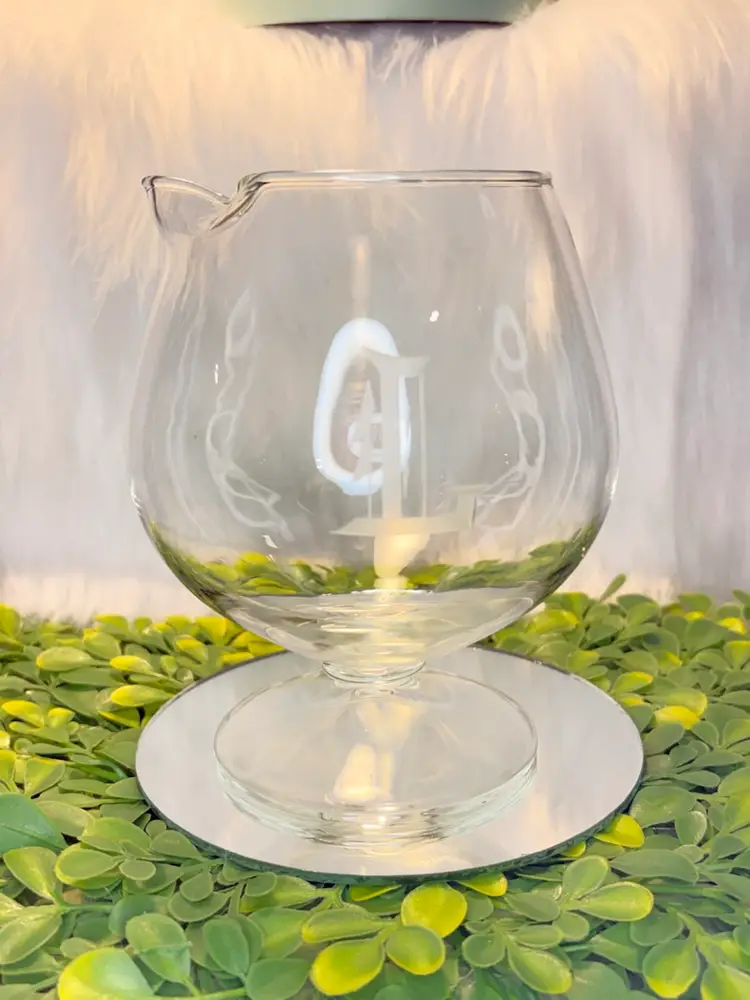 Vintage Clear Glass Brandy Snifter