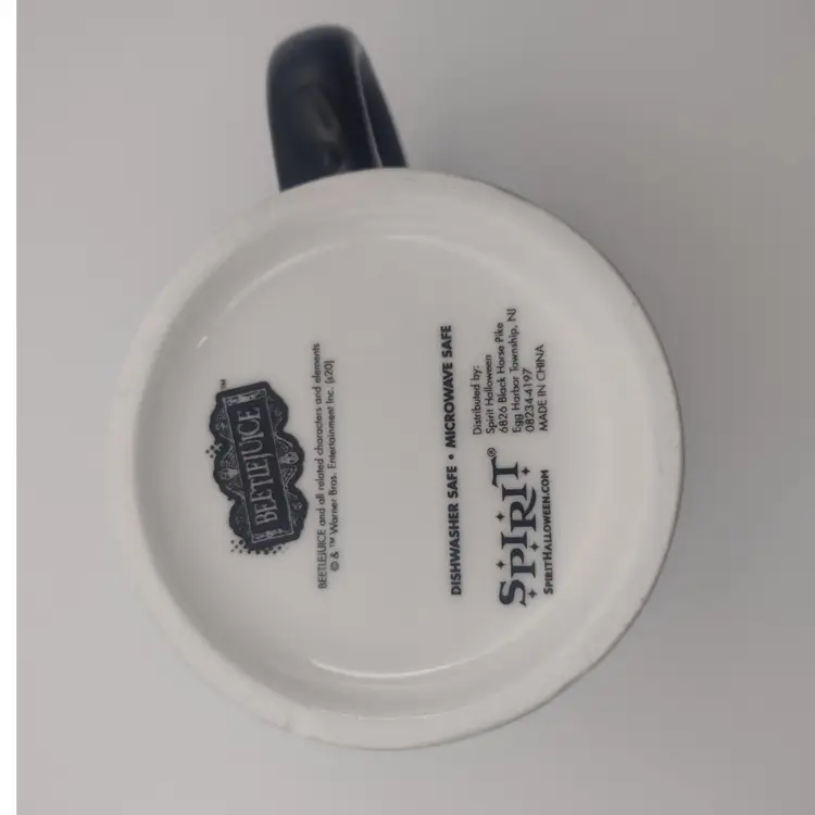 Beetlejuice Striped Mug Large Size