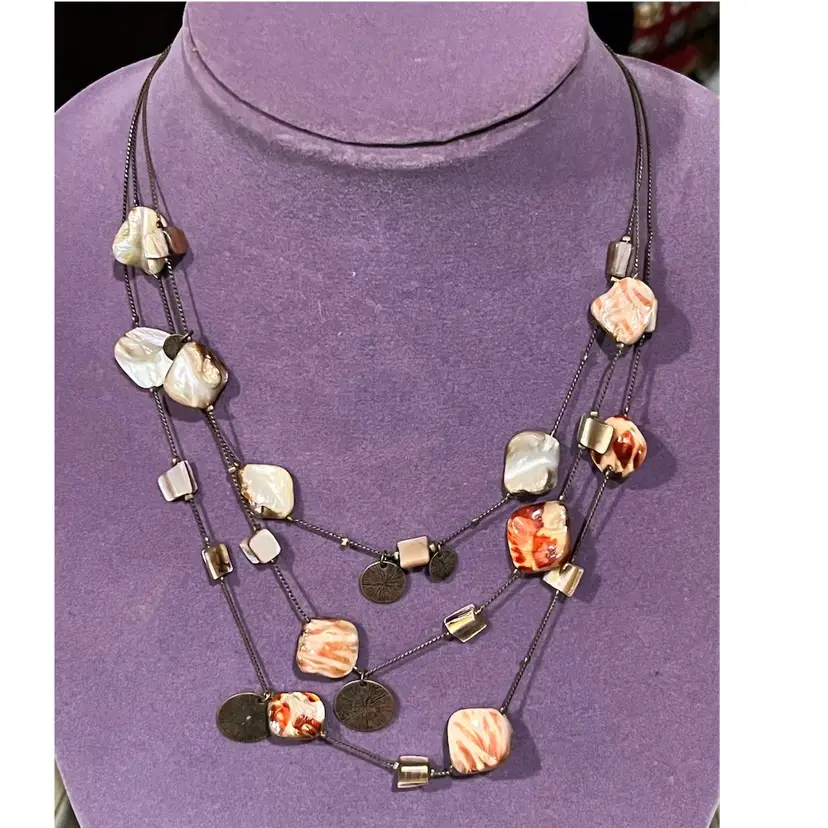 28. Mother Of Pearl And Coin Necklace