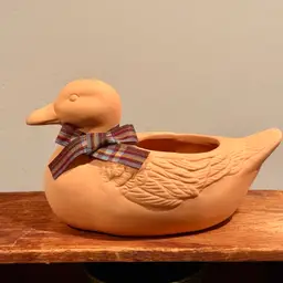 Terracotta Duck Planter / Decor