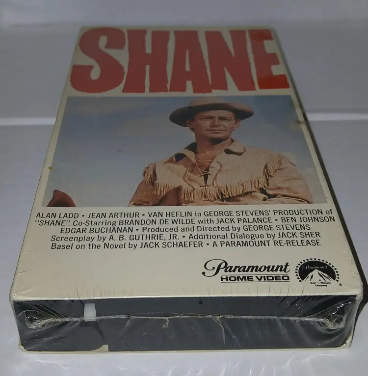 Shane VHS Sealed all the way around With Side Watermarks See Pictures for Condition