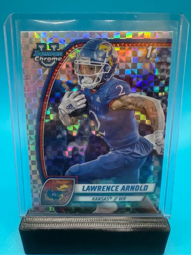 Lawrence Arnold 1st Bowman Chrome U X-Fractor Kansas Jayhawks