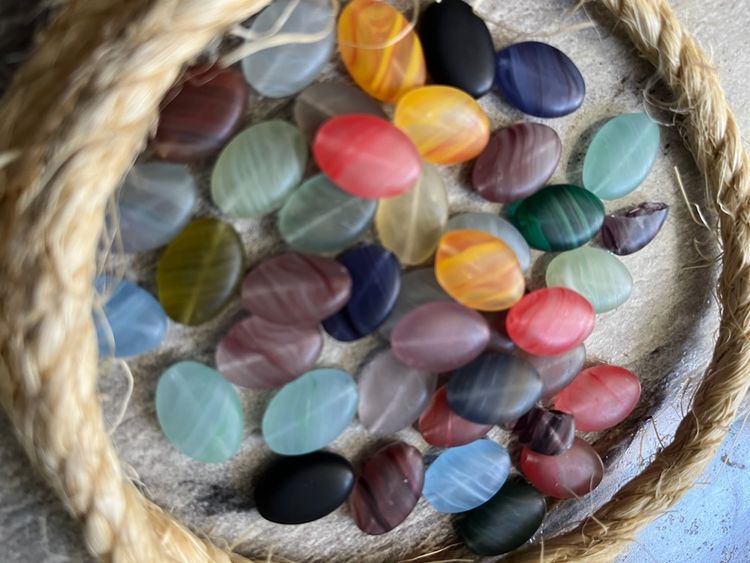 Dyed Oval Shape Agate Beads                                                               #2