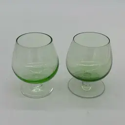 Glasses - Set If 2 Snifter Cognac Glasses 3”H