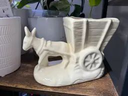 Vintage Planter - McCoy donkey and cart