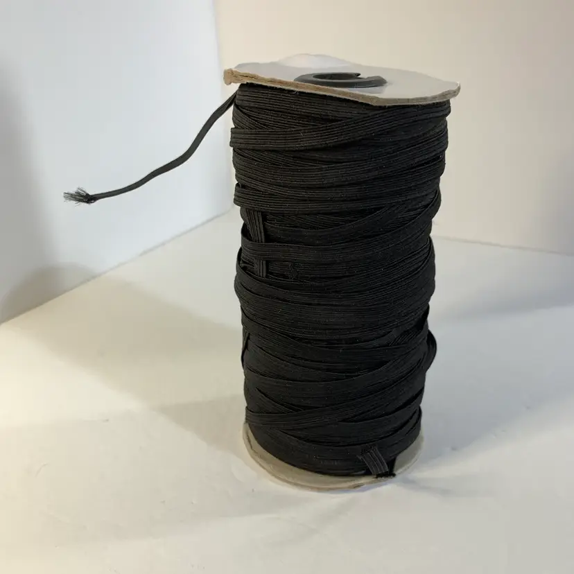 Roll of 1/4" Black Elastic